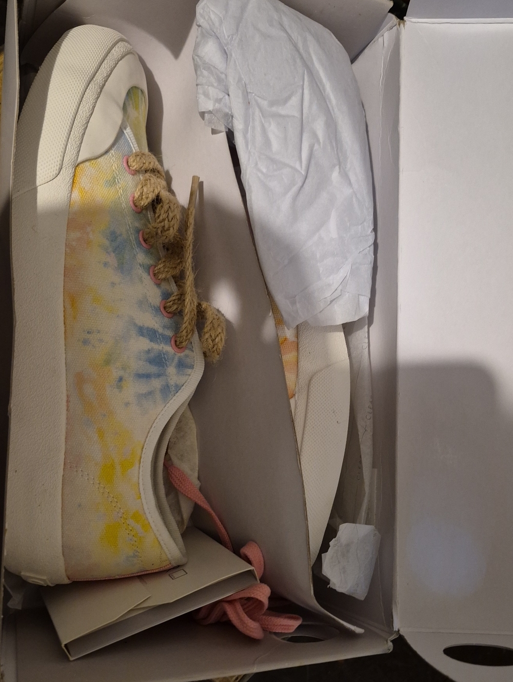 Dolce Vita Tie-Dye Canvas Sneakers in Yellow, Blue, Pink